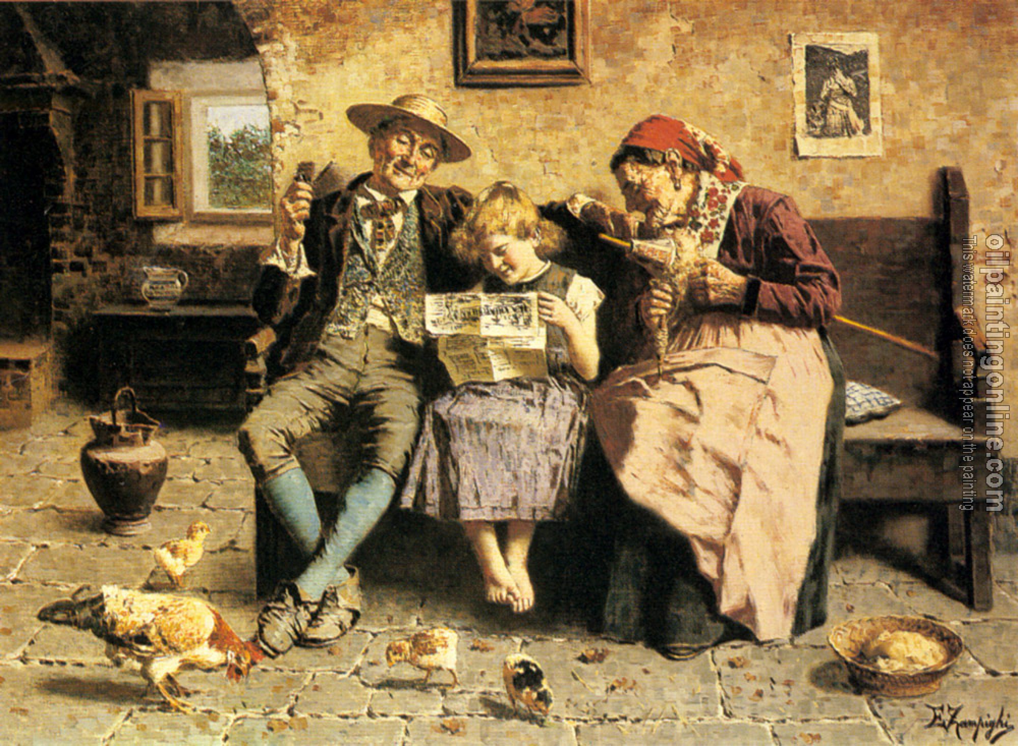 Zampighi, Eugenio - Reading the News